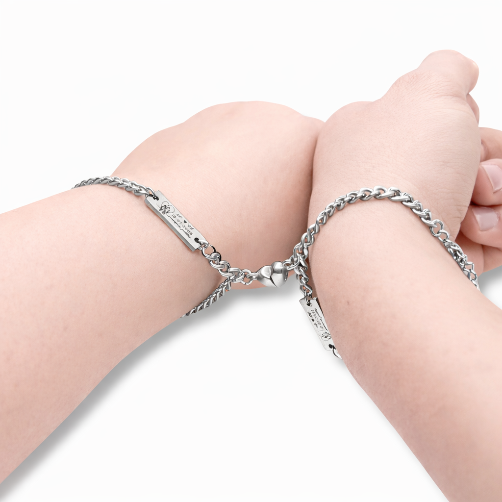 Magneethartarmband voor koppel