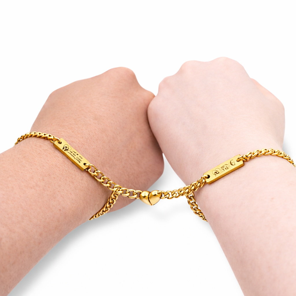 Magneethartarmband voor koppel