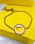 PULSERA CORAZON Y CIRCONES