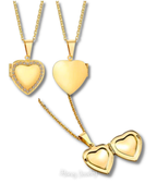 Collar Relicario corazón con circones