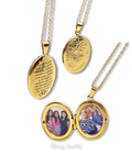 Foto-geëtste reliekschrijnketting