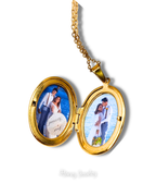 Foto-geëtste reliekschrijnketting
