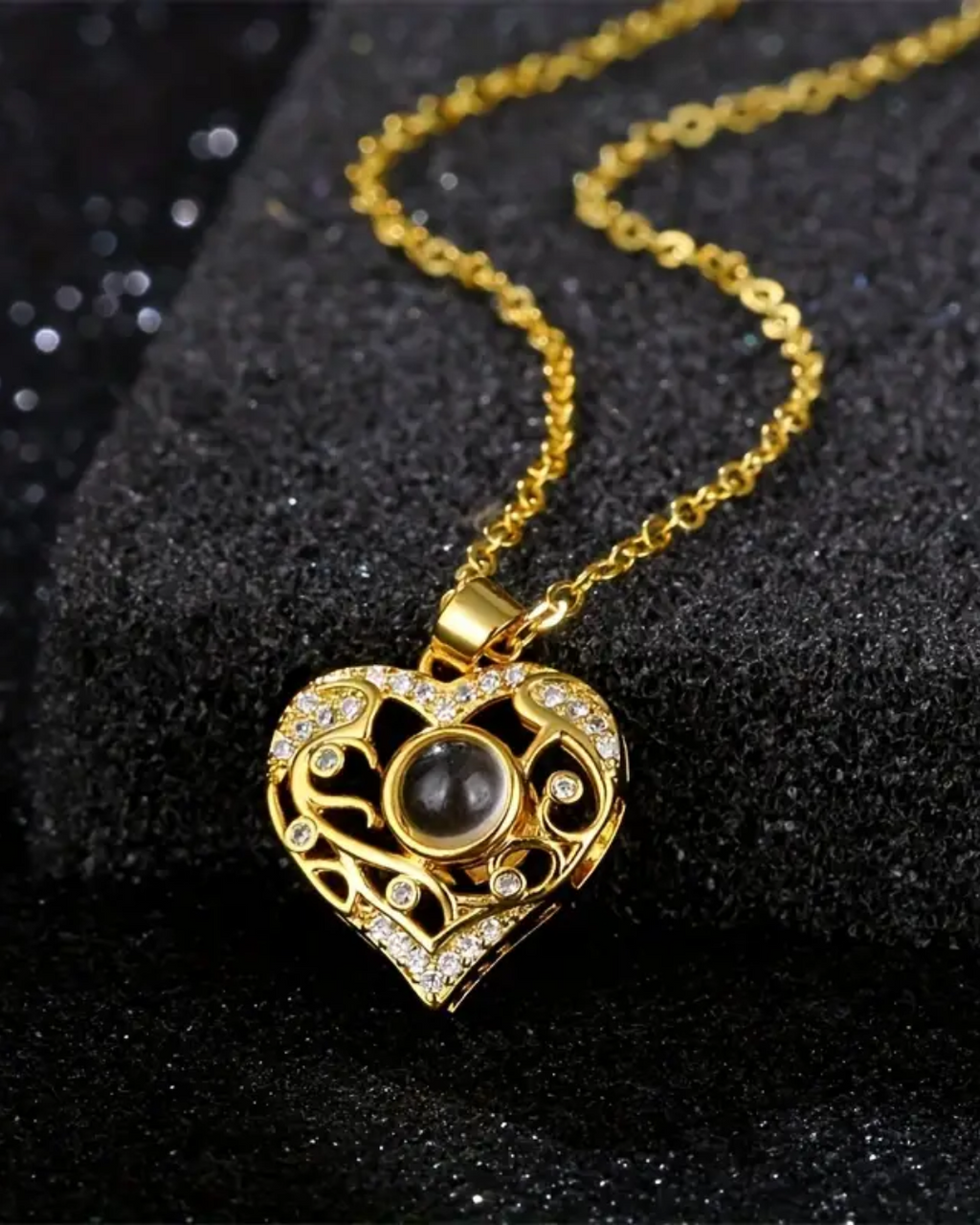 PRE ORDEN - COLLAR CORAZON CON FOTO PROYECCION
