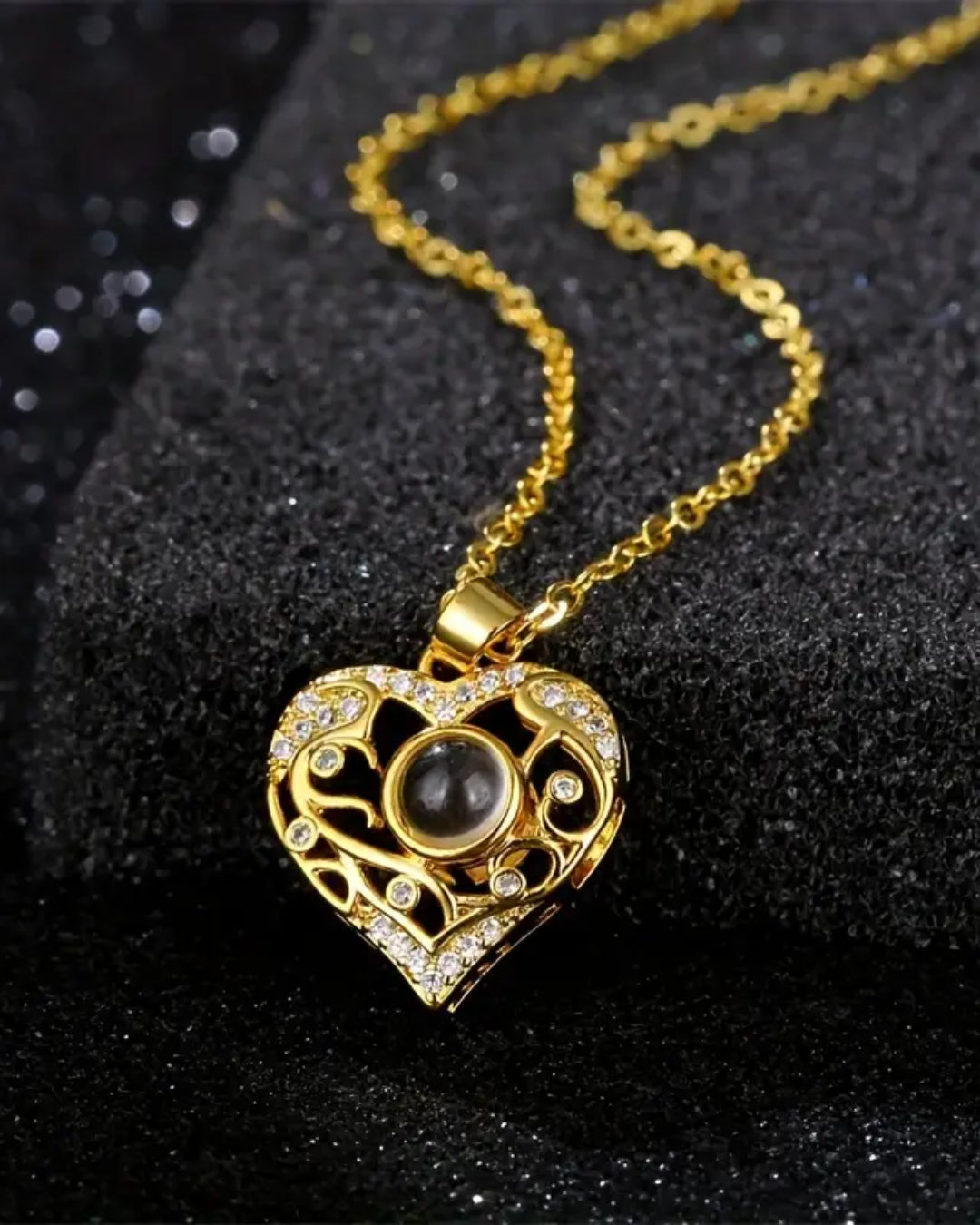 PRE ORDEN - COLLAR CORAZON CON FOTO PROYECCION