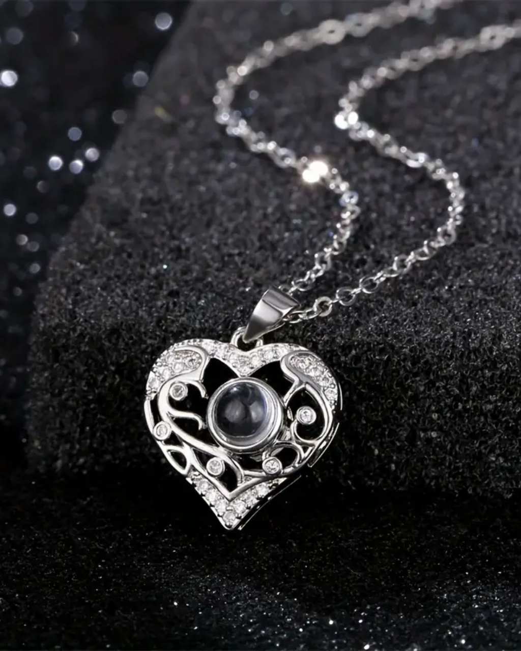 PRE ORDEN - COLLAR CORAZON CON FOTO PROYECCION