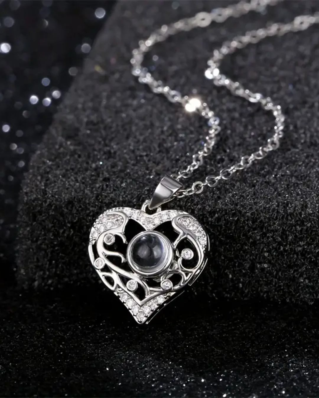 PRE ORDEN - COLLAR CORAZON CON FOTO PROYECCION