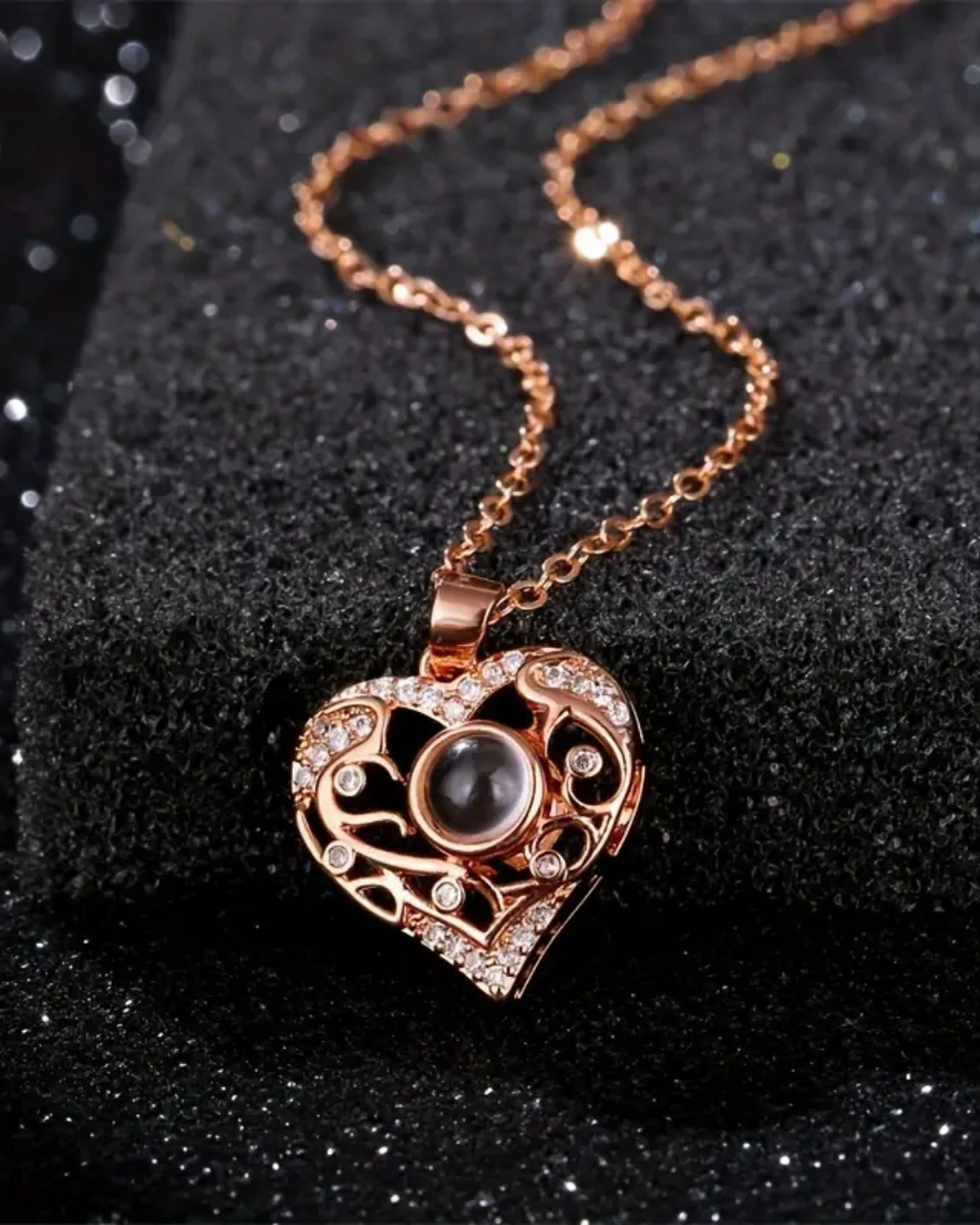PRE ORDEN - COLLAR CORAZON CON FOTO PROYECCION
