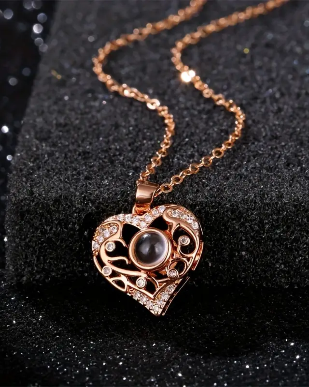 PRE ORDEN - COLLAR CORAZON CON FOTO PROYECCION