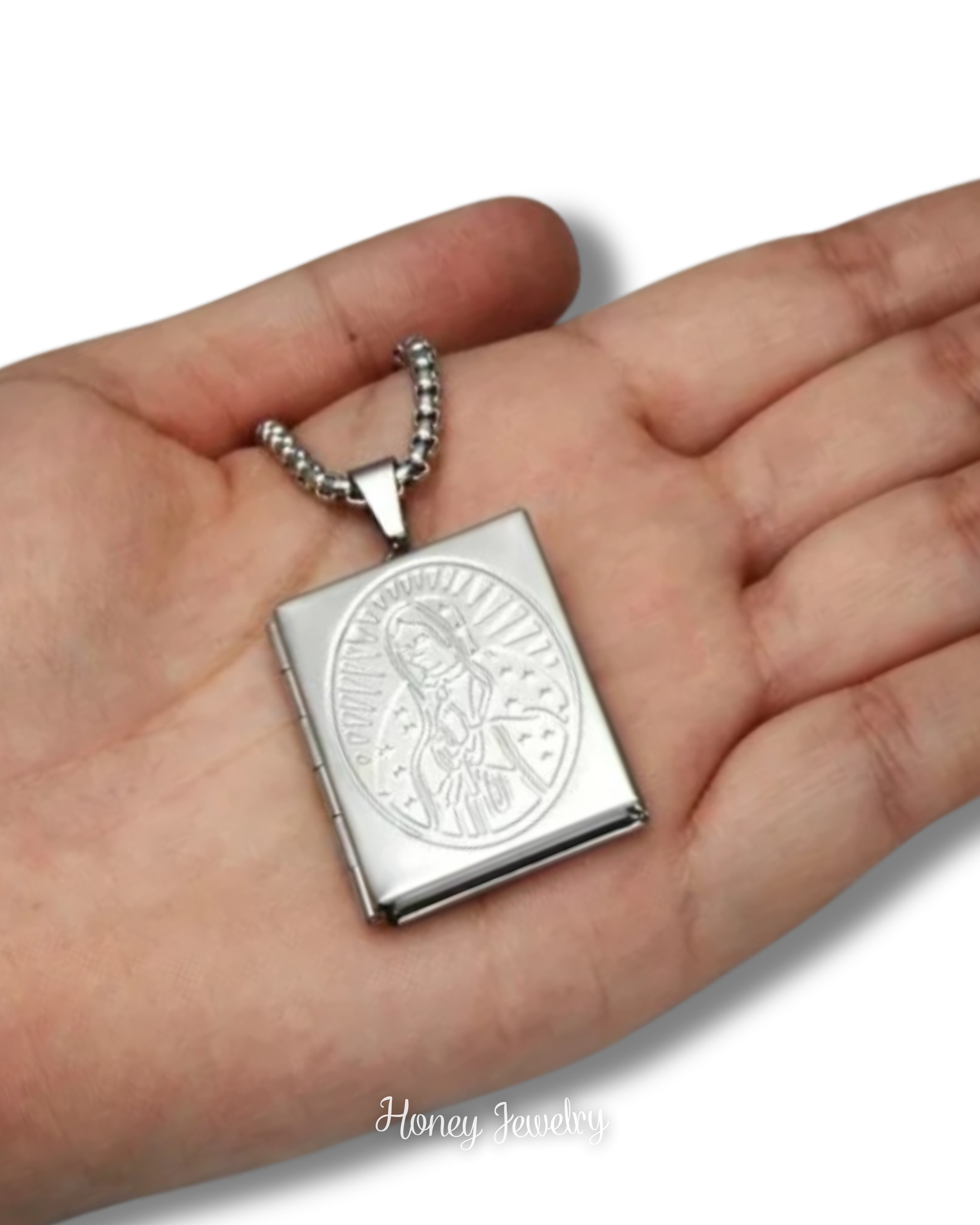 Virgin Mary Reliquary Necklace