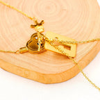 SET DE COLLARES CORAZÓN & LLAVE