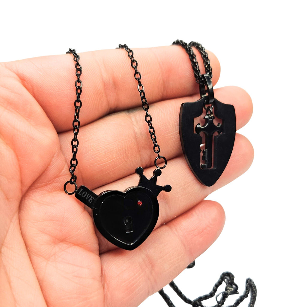 SET DE COLLARES CORAZÓN & LLAVE