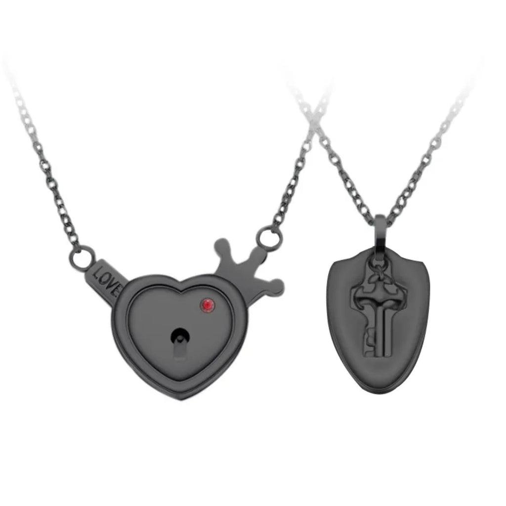 SET DE COLLARES CORAZÓN & LLAVE