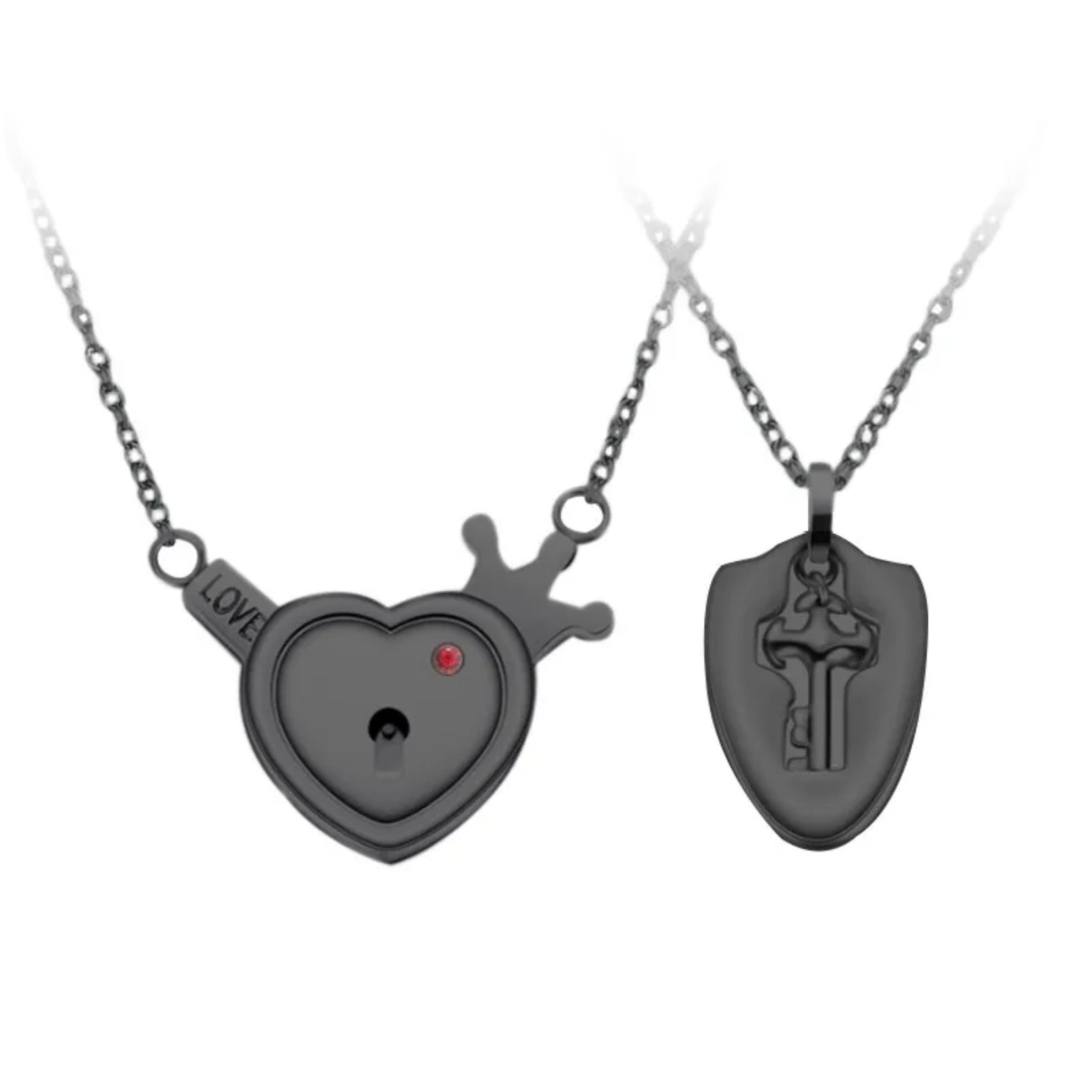 SET DE COLLARES CORAZÓN & LLAVE