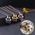 PRE ORDEN - COLLAR HUELLITA CON FOTO PROYECCION