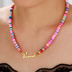 COLLAR CON NOMBRE Y FIMO