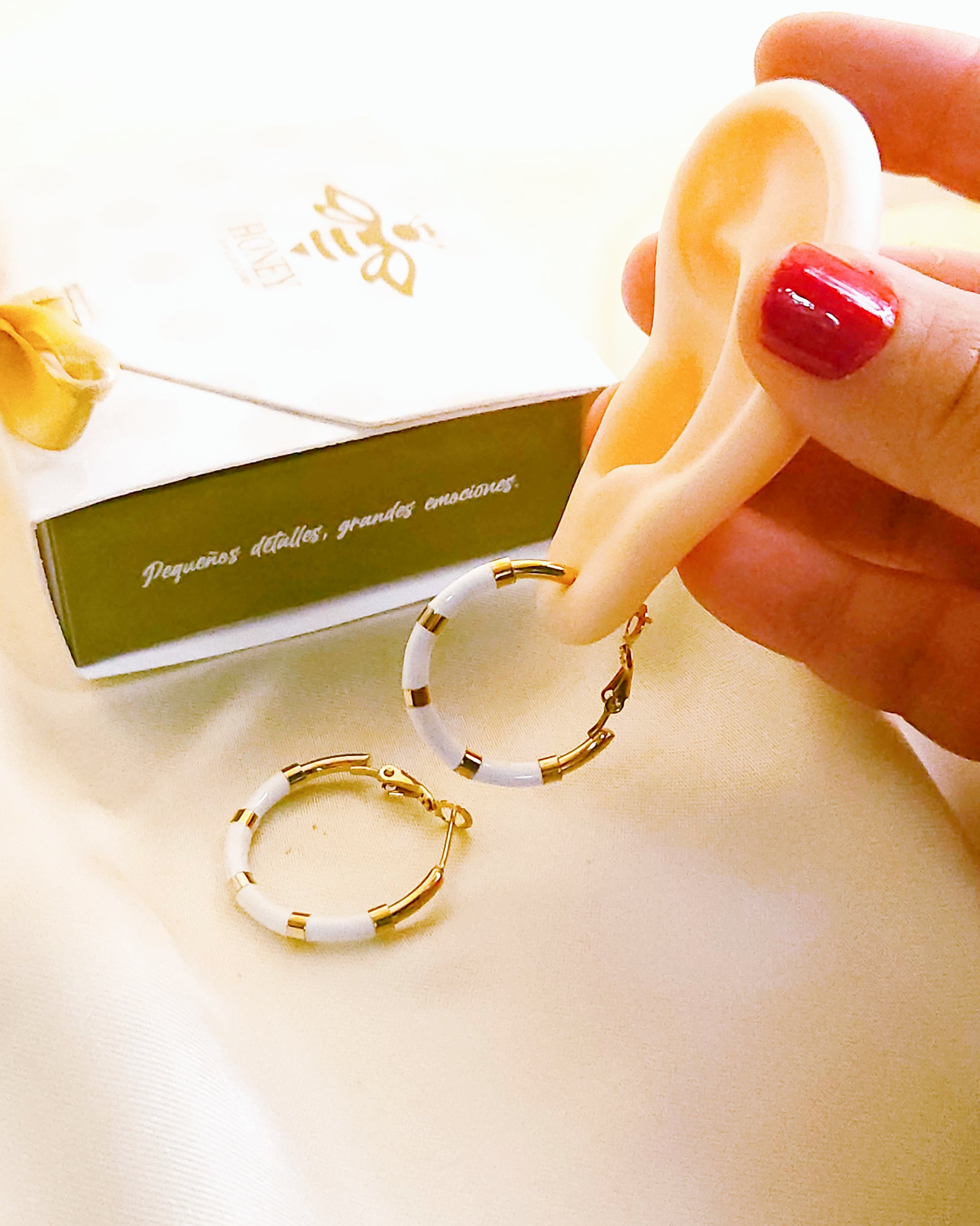 tricolor candonga earrings