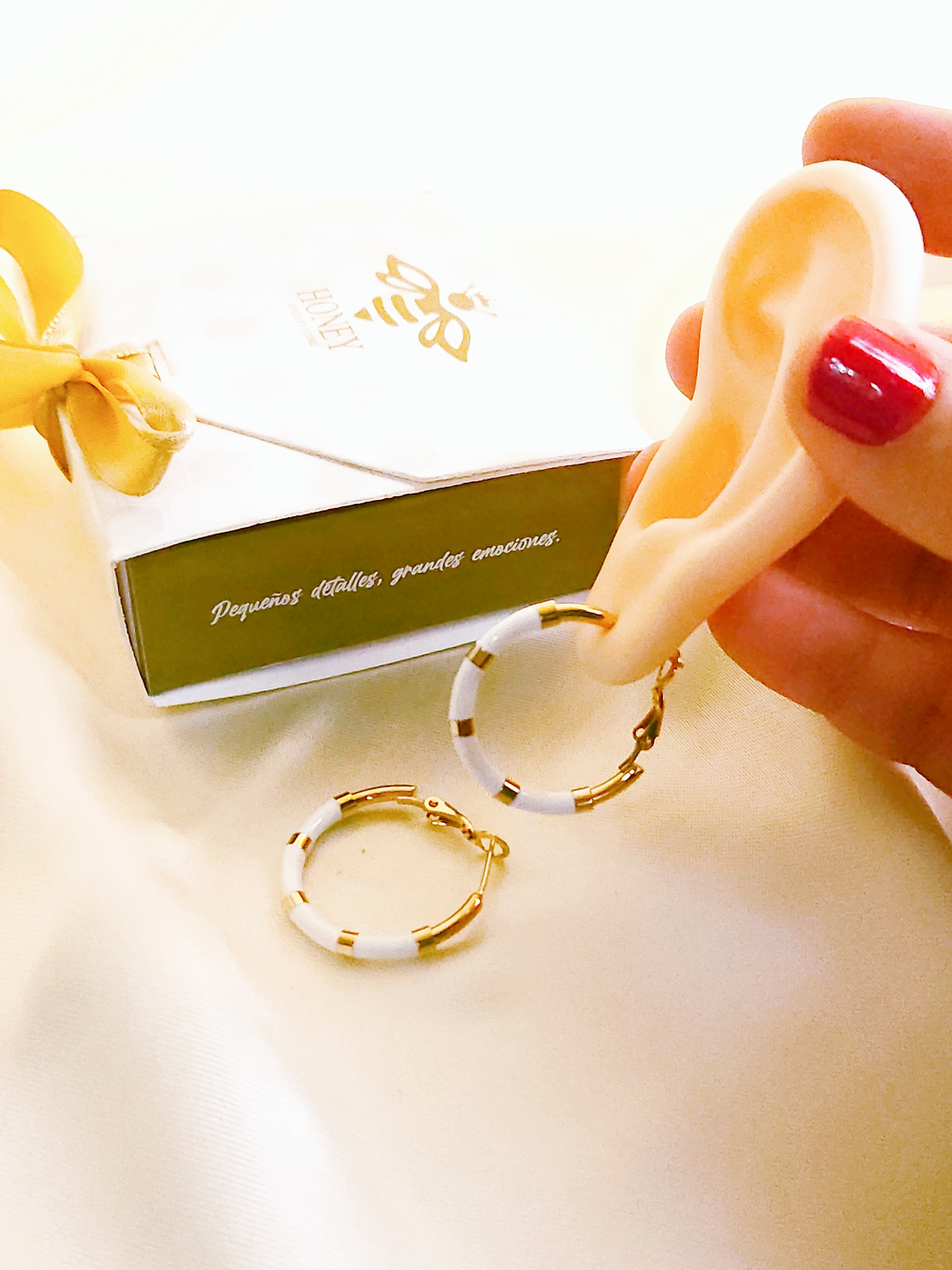 tricolor candonga earrings