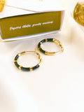 tricolor candonga earrings