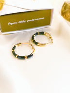 tricolor candonga earrings