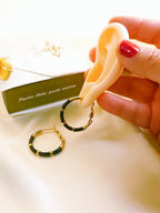 tricolor candonga earrings