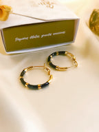 tricolor candonga earrings