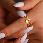 ANILLO CON NOMBRE Y ESTRELLA