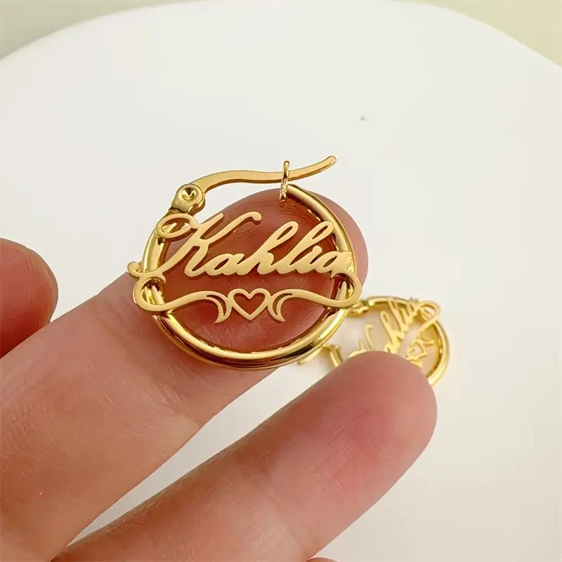 Maxi Hoops with Classic Name
