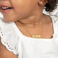 COLLAR PLAQUITA CON NOMBRE GRABADO