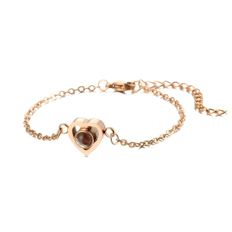 PRE ORDEN - PULSERA CORAZON CON FOTO PROYECCION