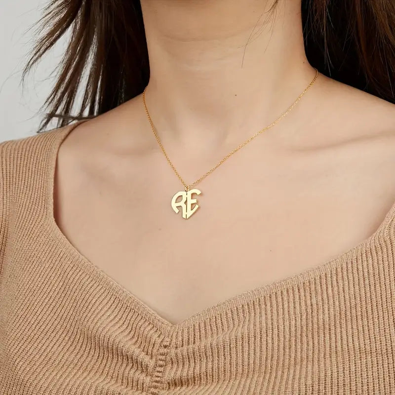 COLLAR 2 INICIALES CORAZON