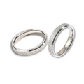 Fine frosted silver couple rings (last sizes)