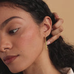 Old English Name Dangle Earrings